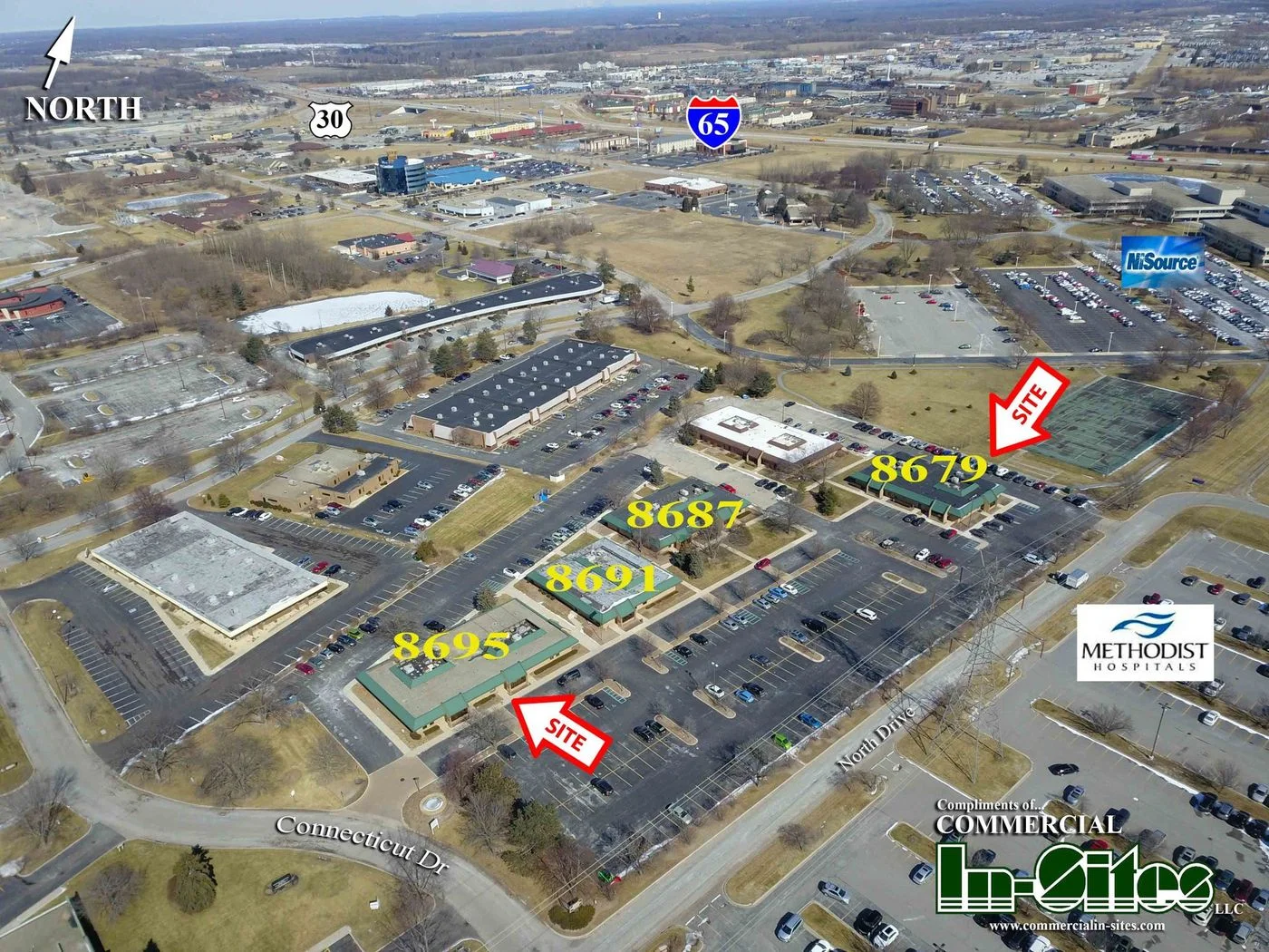 Photo 1 of 8679-8695 Connecticut Street, Merrillville, IN 46410