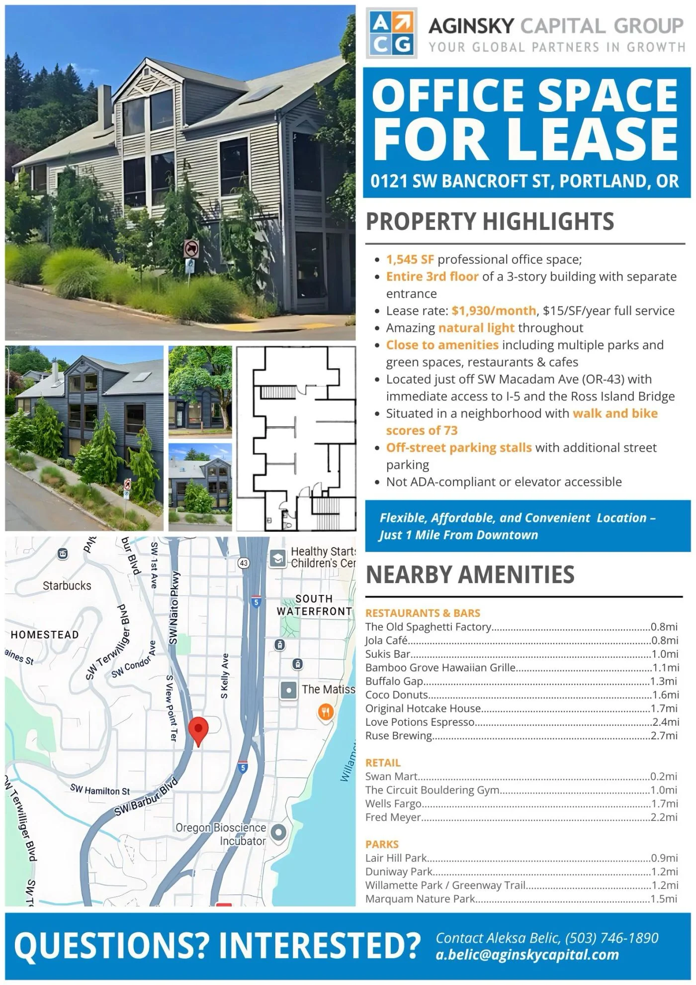 Photo 1 of 0121 SW Bancroft St, Portland, OR 97239