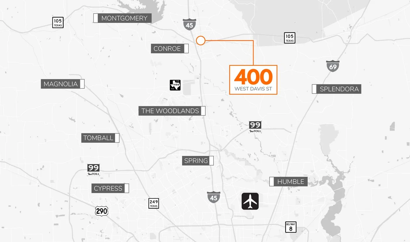 Photo 2 of 400 W. Davis Street, Conroe, TX 77301